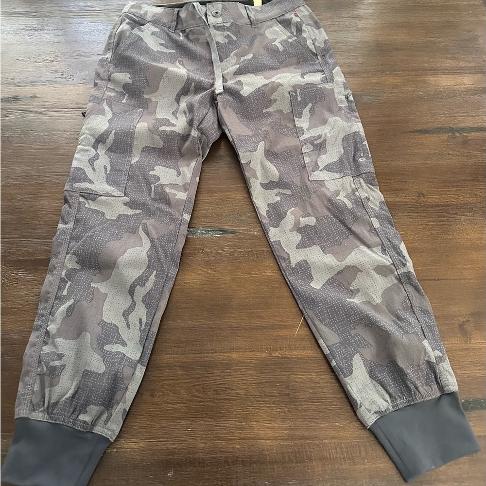 Prana Gray Camouflage Joggers